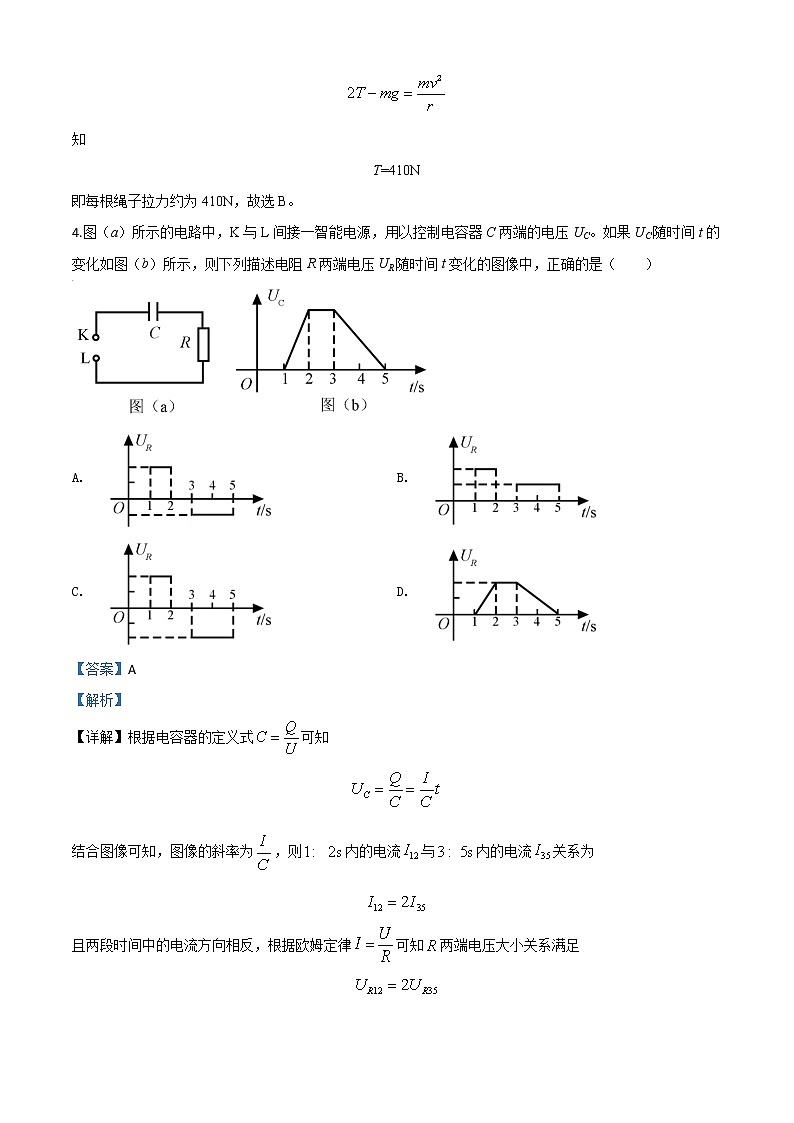 高中物理高考 精品解析 2020年全国统一高考物理试题(新课标Ⅰ)(解析版)03
