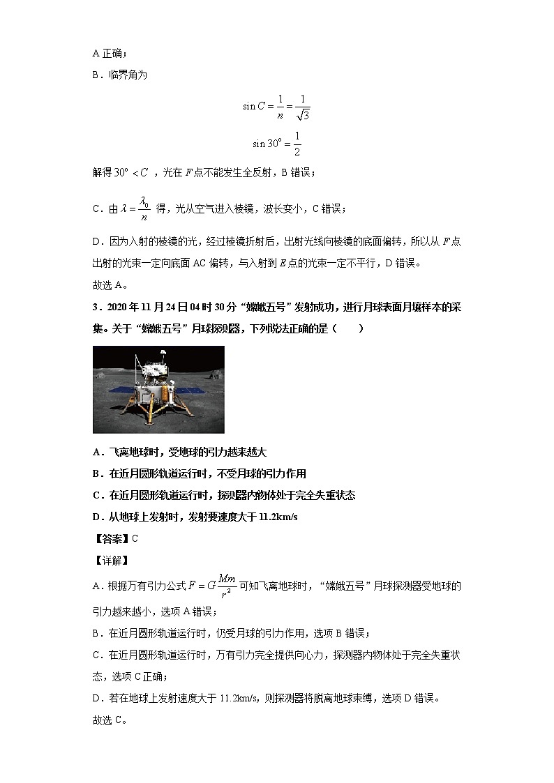 高中物理高考 卷3-2021年决胜高考物理模考冲刺卷(江苏专用)(解析版)第2页