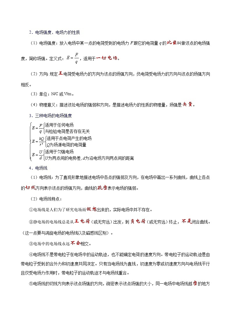 高中物理高考 考点34 带电粒子在静电场中的运动——备战2021年高考物理考点一遍过第2页
