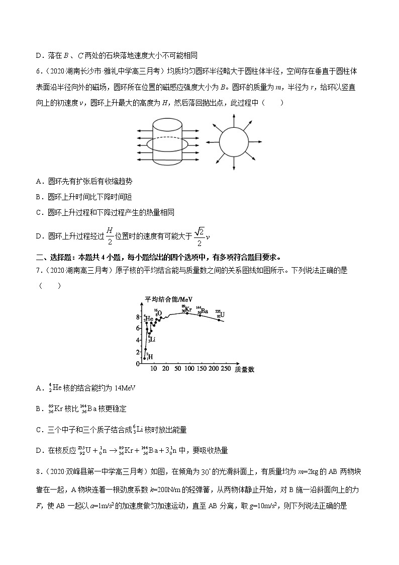 高中物理高考 試卷03-2021屆八省新高考物理模擬卷（湖南專用）（原卷版）第3頁