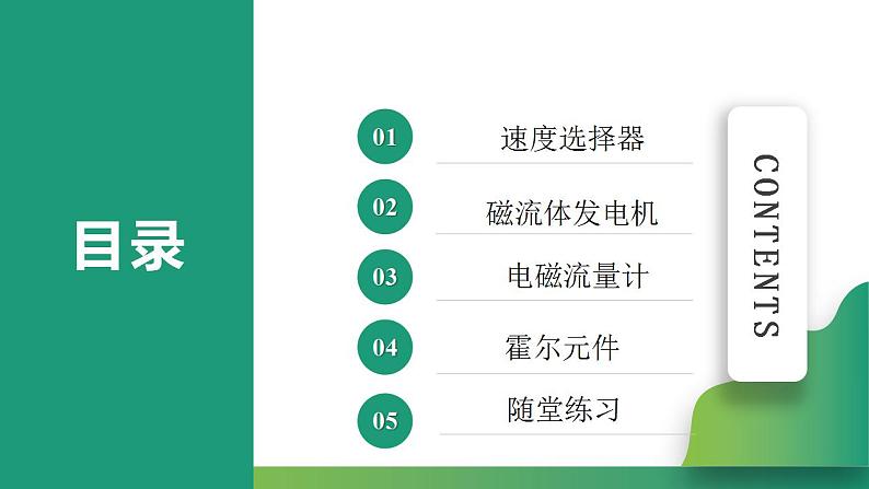 专题 带电粒子在叠加场中应用实例(速度选择器、磁流体发电机、电磁流量计、霍尔元件)(课件)-高中物理课件(人教版2019选择性必修第二册)第2页