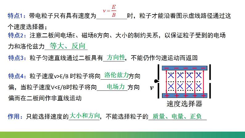 专题 带电粒子在叠加场中应用实例(速度选择器、磁流体发电机、电磁流量计、霍尔元件)(课件)-高中物理课件(人教版2019选择性必修第二册)第8页