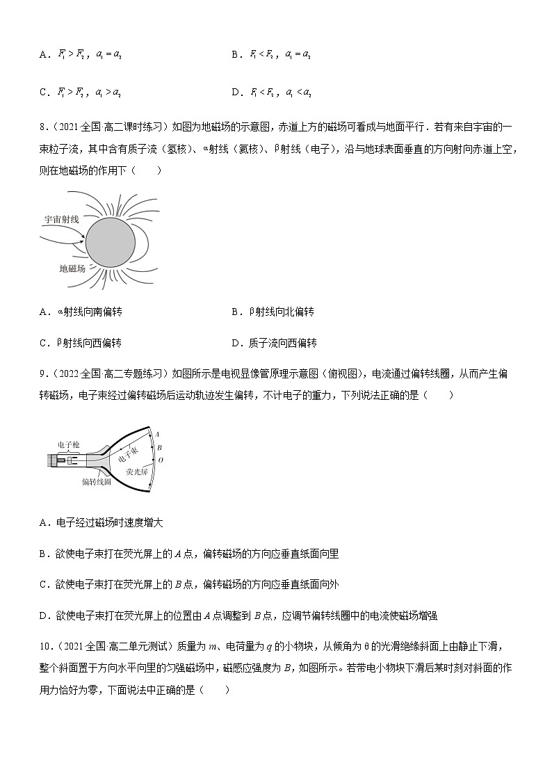1.2磁场对运动电荷的作用力(练习)-高中物理课件(人教版2019选择性必修第二册)03