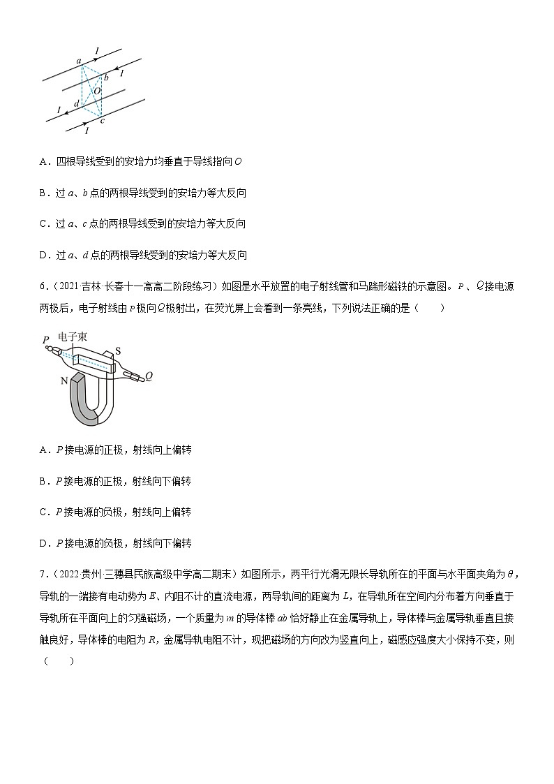 第一章 安培力与洛伦兹力 章末检测【B卷】(原卷版)第3页