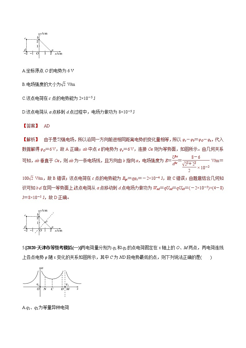 高中物理高考 专题7 2 电场能的性质【练】解析版03