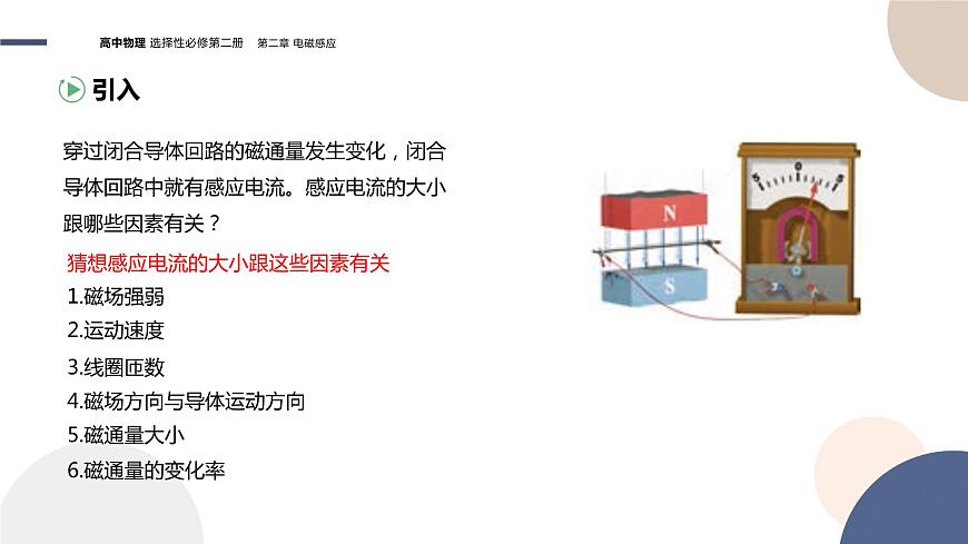第二章電磁感應(yīng)第2節(jié)法拉第電磁感應(yīng)定律(課件PPT)第3頁