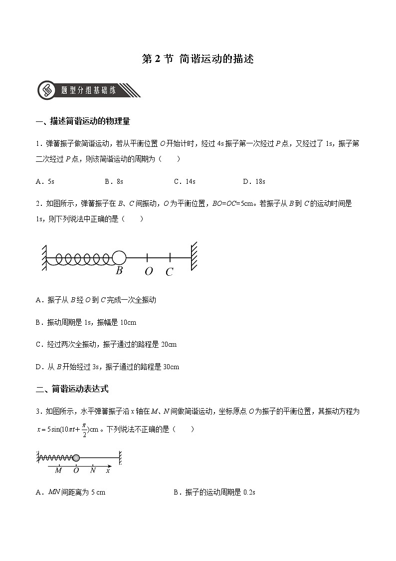 2.2 简谐运动的描述(原卷版)第1页
