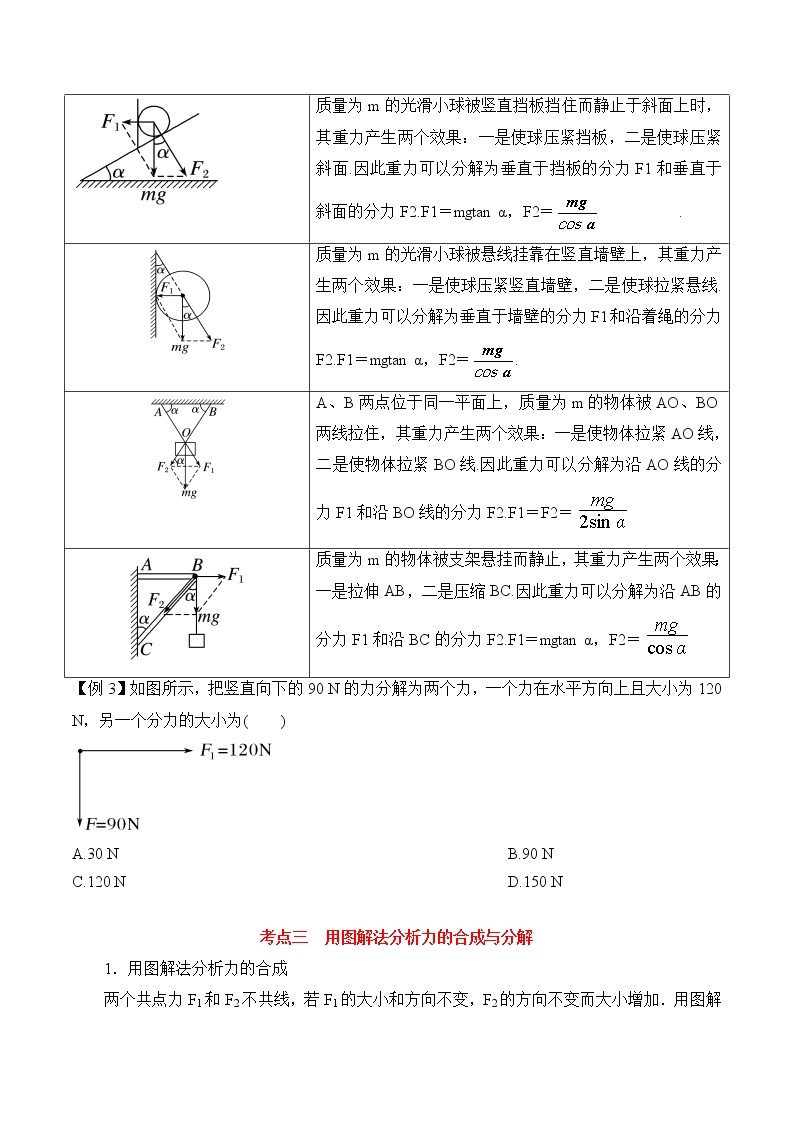 第3.5课时 力的分解-2020-2021学年高一物理知识点专题解析与题型练习（人教版必修1）03