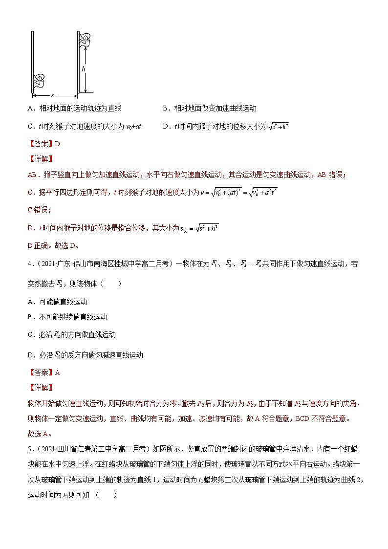 2.1.1运动的合成与分解(解析版)第2页
