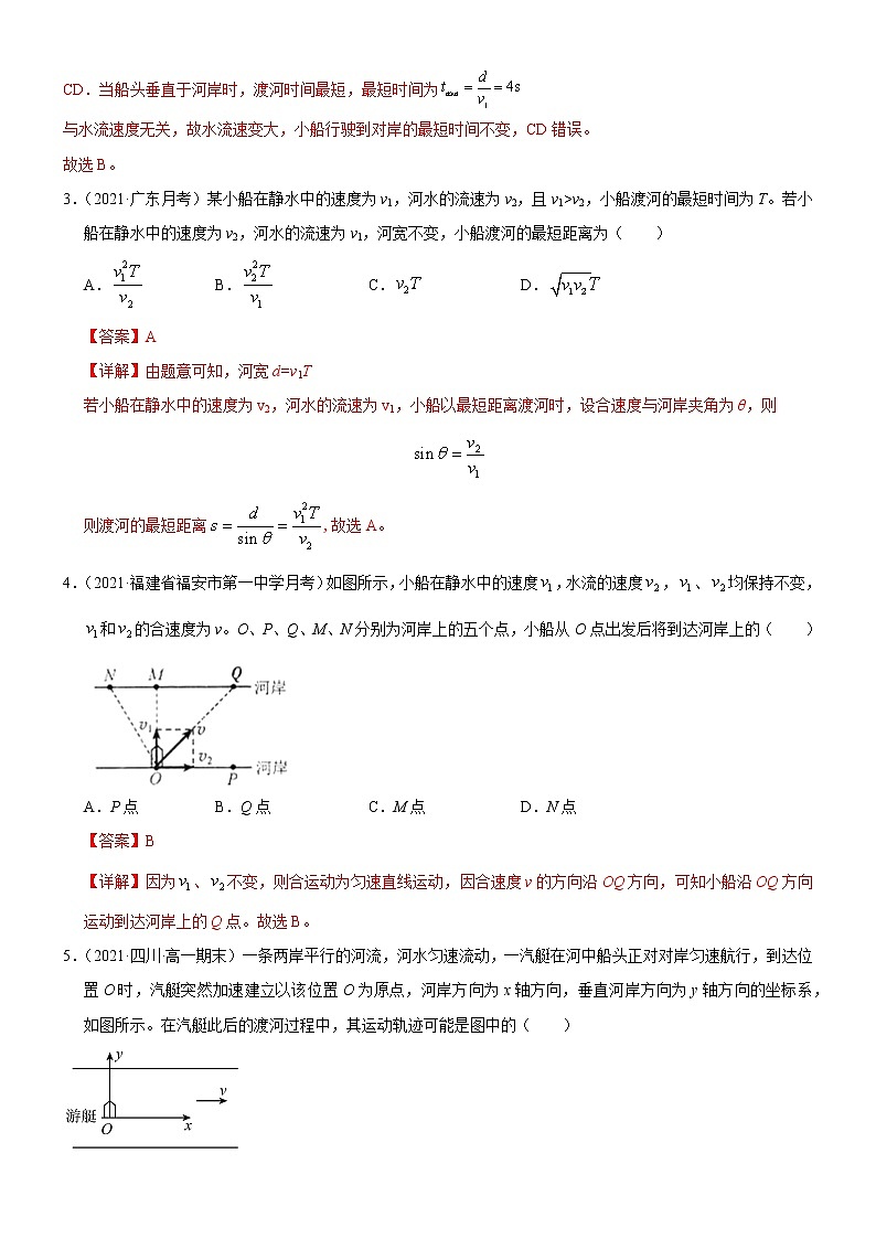 2.1.2专题小船渡河模型(课件+练习)-高中物理同步备课系列(鲁科版2019必修第二册)02