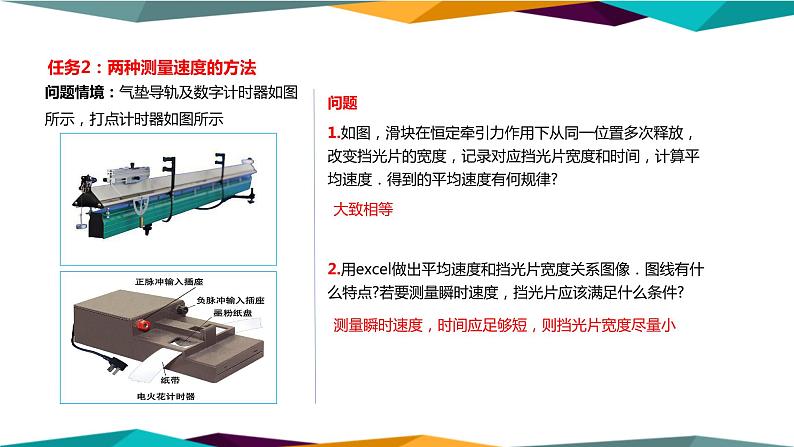 人教版高中物理必修第一册 2.1《实验探究小车速度随时间变化的规律》课件PPT第4页