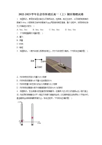 2022-2023学年北京市怀柔区高一(上)期末物理试卷(含答案解析)
