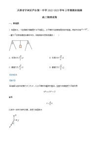 2023天津宁河区芦台一中高三上学期期末物理试题含解析