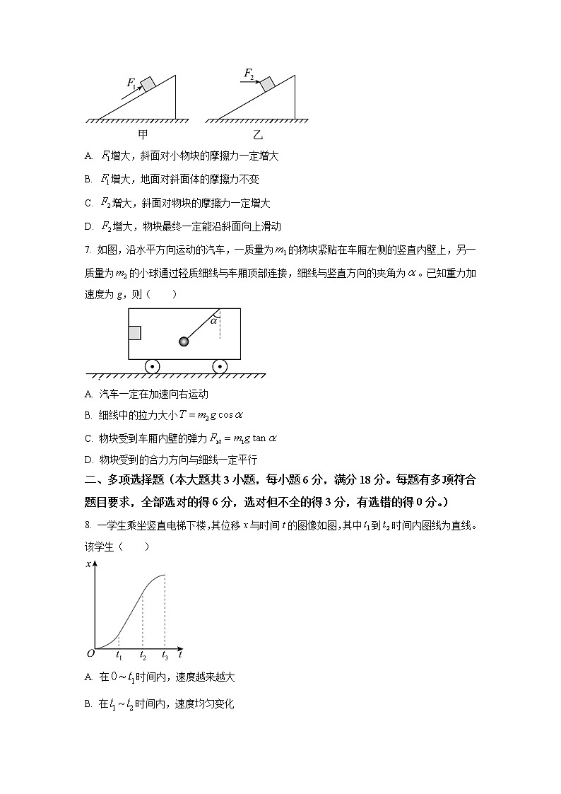 安徽省十校联盟2022-2023学年高一下学期开年考物理试题(原卷版)第3页