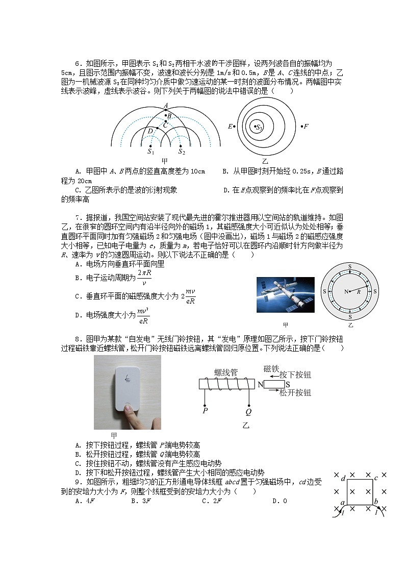 2022-2023学年度第一学期期末考试高二物理试卷第2页