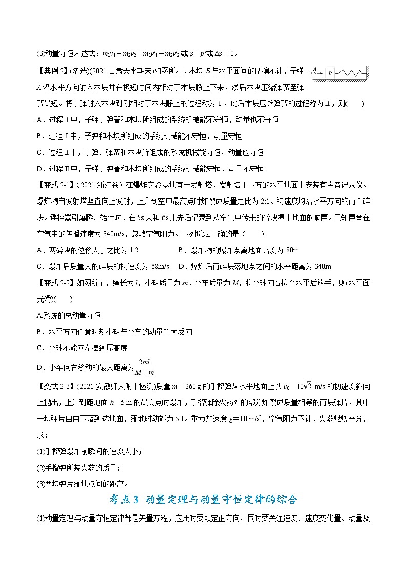 专题08:动量问题综合(原卷版)第3页