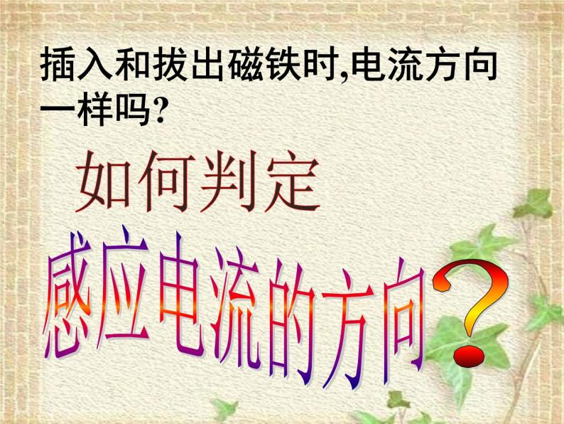 2022-2023年人教版(2019)新教材高中物理选择性必修2 第2章电磁感应第1节楞次定律(5)课件04