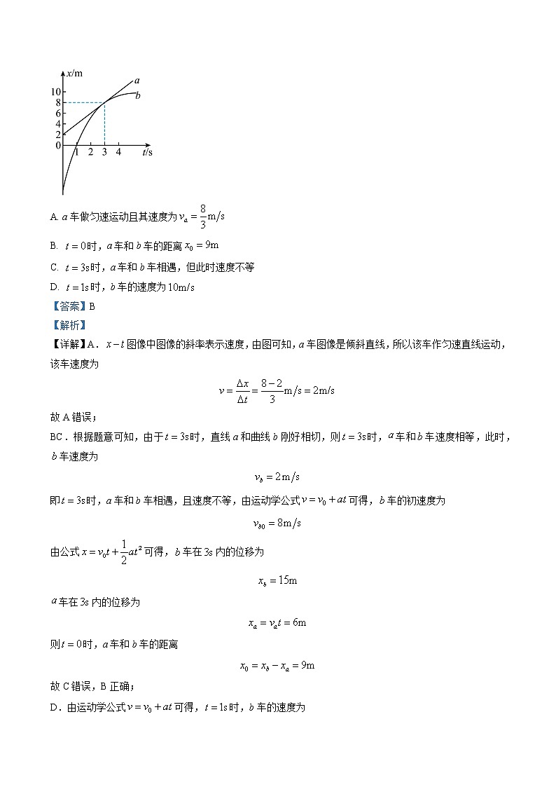 2023长沙一中高三下学期2月月考卷(六)物理含解析02