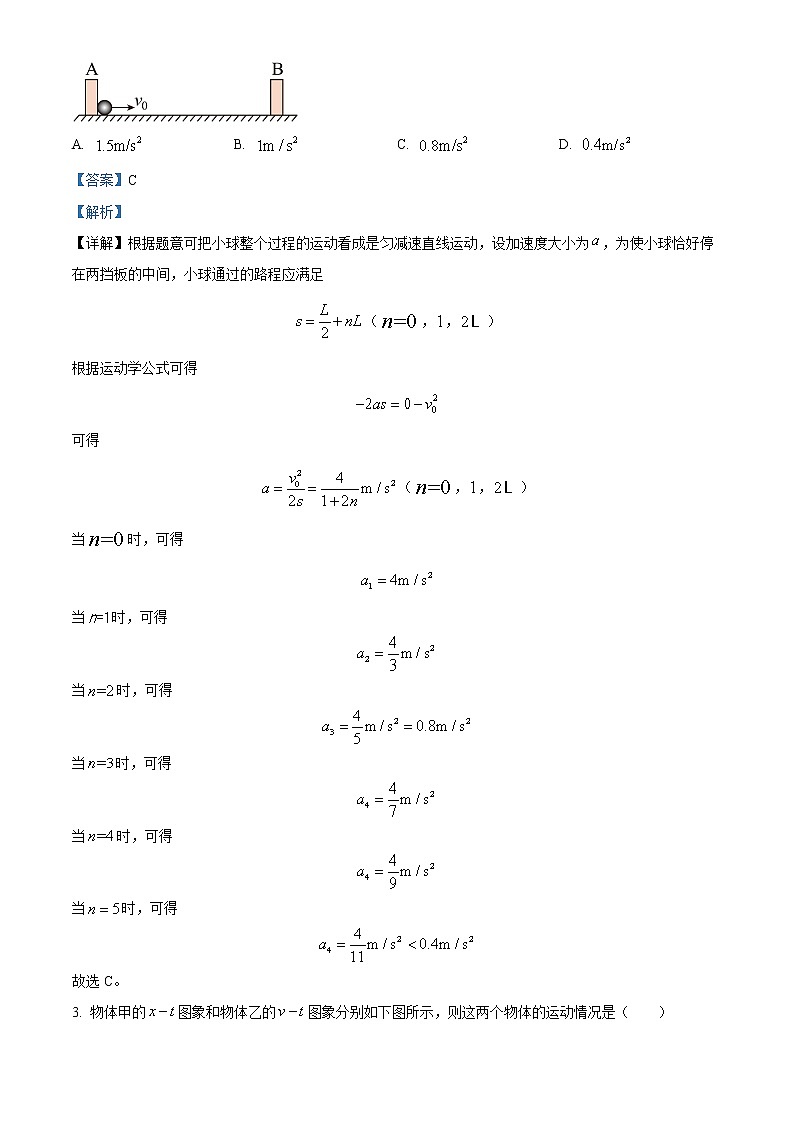 湖南省衡阳市2022-2023学年高一上学期期末物理试题含解析第2页