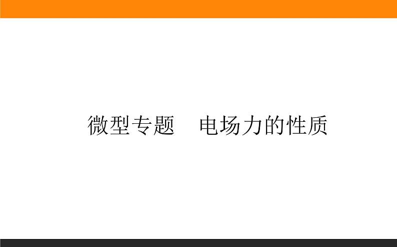微型专题 电场力的性质课件PPT01
