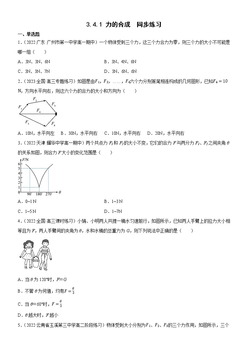 3.4.1 力的合成(原卷版)第1頁(yè)