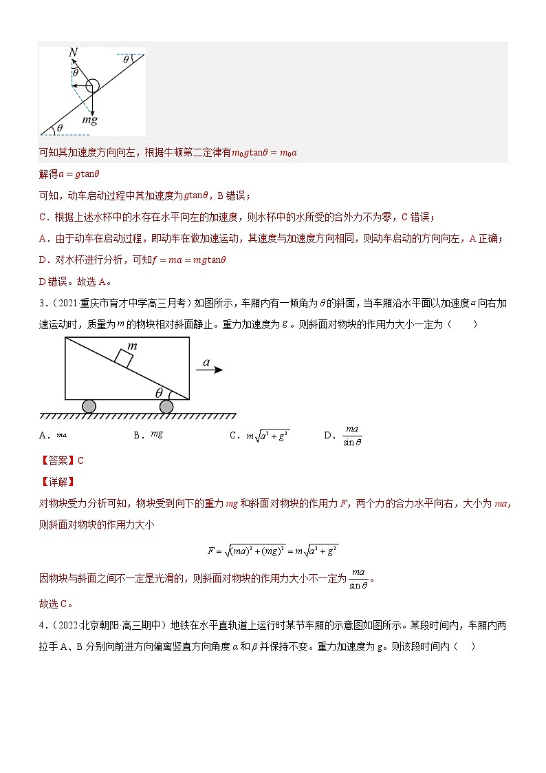专题 临界(极值)问题(练习)-高中物理课件(人教版必修第一册)02