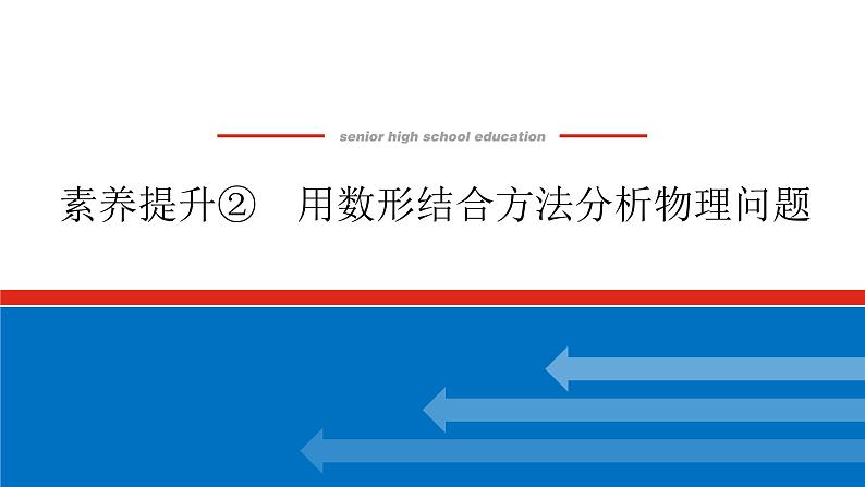 素养提升② 用数形结合方法分析物理问题课件PPT高一上物理期末复习第1页