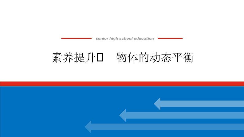 素养提升⑪ 物体的动态平衡课件PPT高一上物理期末复习第1页