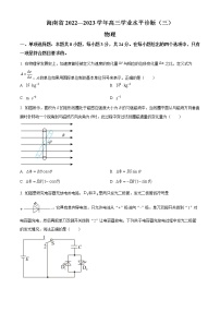 2023海南省高三下学期学业水平诊断（三）物理试题含答案