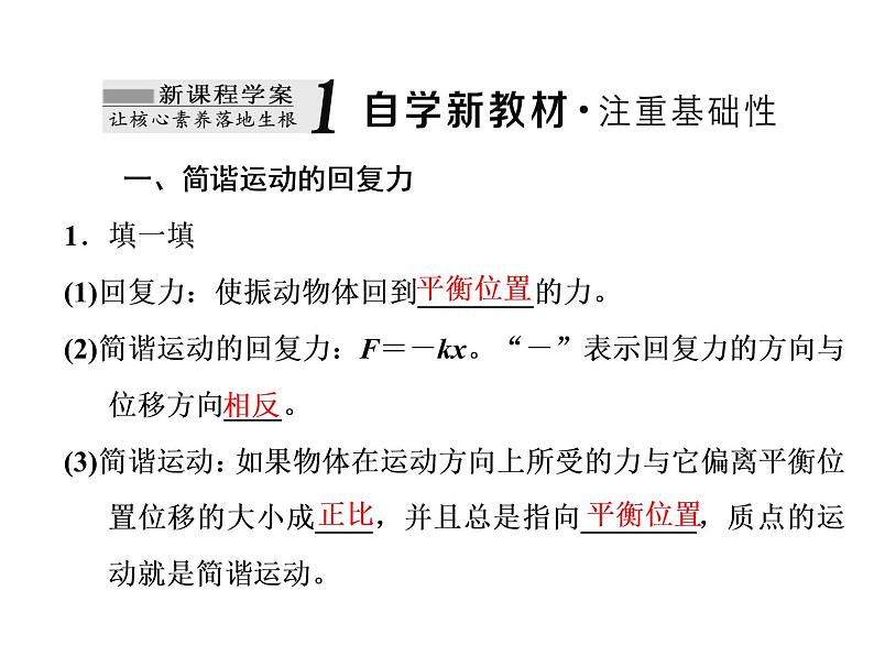 第3节 简谐运动的回复力和能量课件PPT第2页