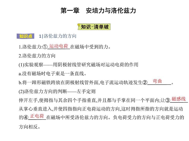 2 磁场对运动电荷的作用力课件PPT02