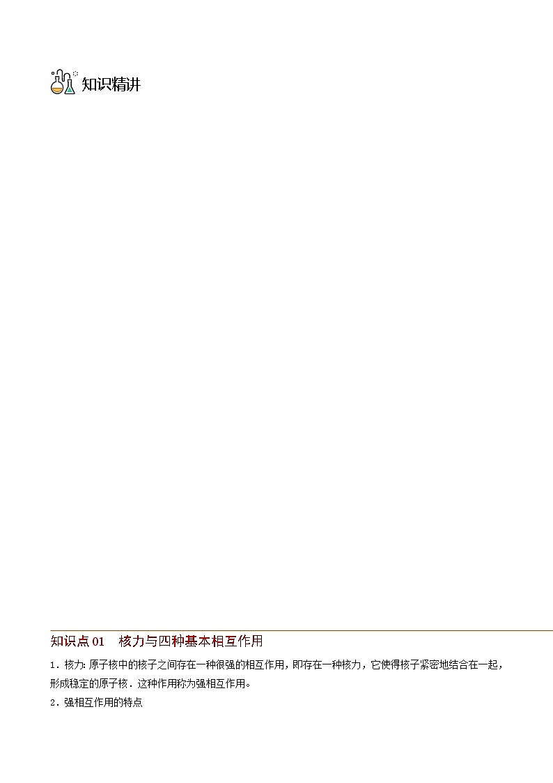 第21讲 核力与结合能(原卷版)03