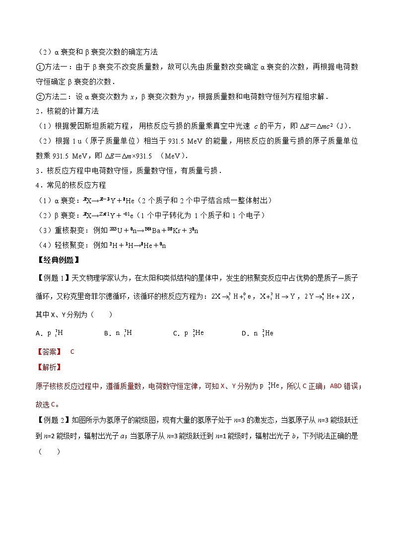 专题17 近代物理-高三物理二轮复习(命题规律+知识荟萃+经典例题+精选习题)(江苏专用)(解析版)第3页