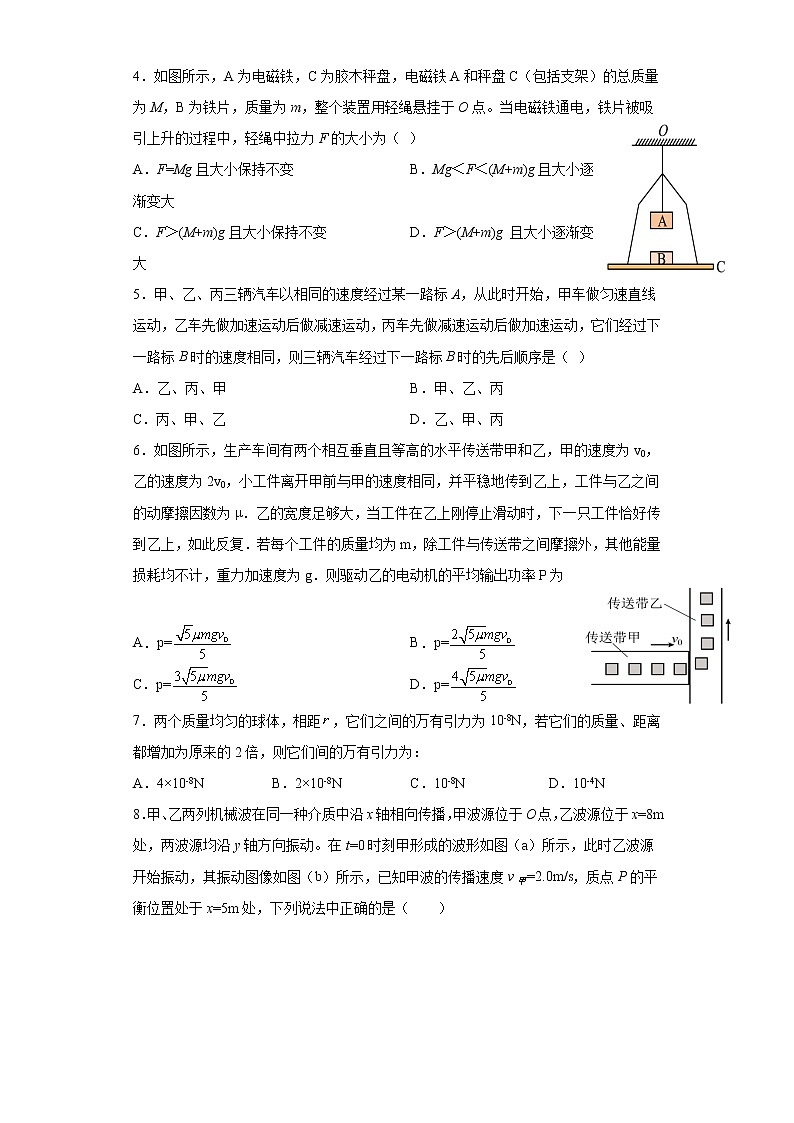 河北省秦皇岛市青龙满族自治县实验中学2022-2023学年高三下学期3月月考物理试题02