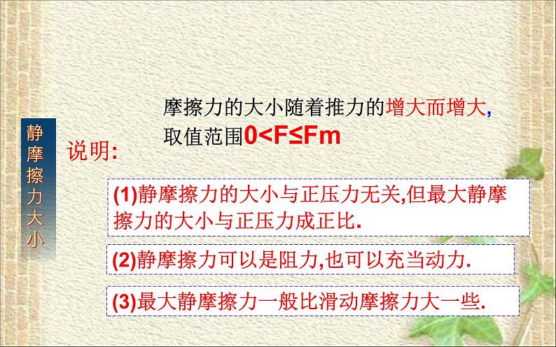 2022-2023年人教版(2019)新教材高中物理必修1 第3章相互作用-力3.2摩擦力(1)课件第4页