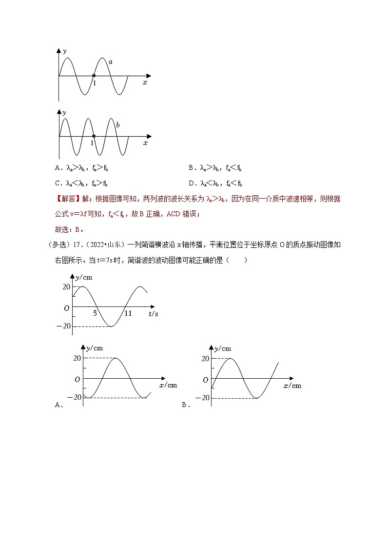 第94讲 波的图像与振动图像综合问题(解析版)第2页