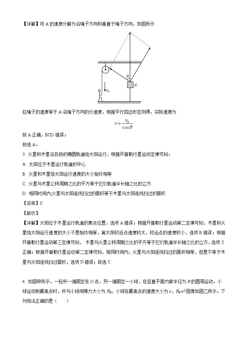 精品解析:云南省保山市昌宁县第一中学2022-2023学年高一下学期模拟考试物理试题(解析版)第2页