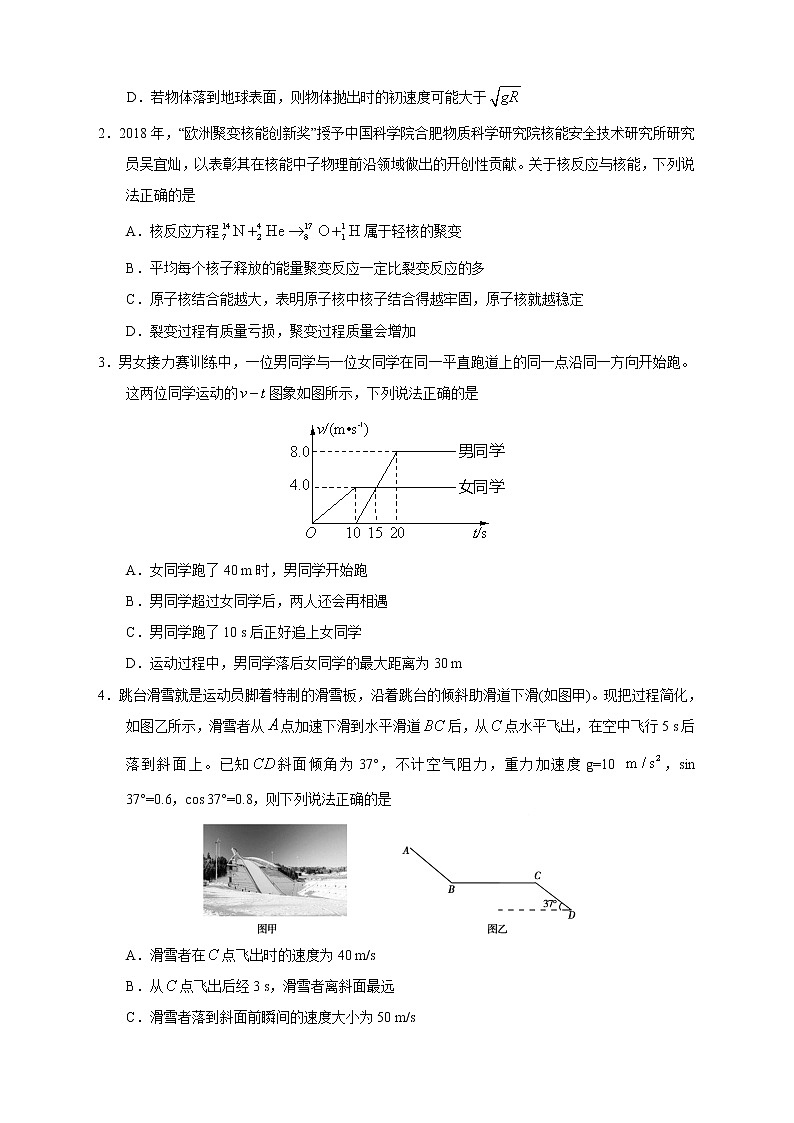 【高考物理模拟】名校名师仿真模拟联考试题(新课标全国卷)(08)02