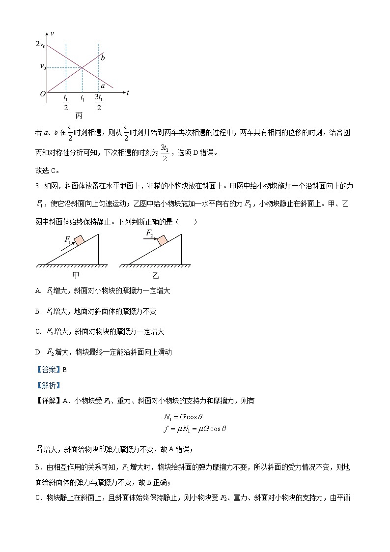 湖南师范大学附属中学2022-2023高三下学期月考物理试题(七)(解析版)第3页
