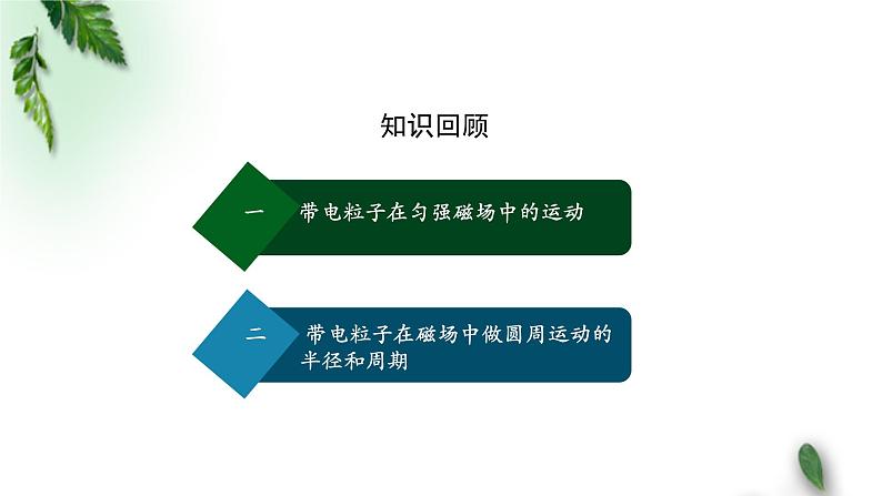 2022-2023年人教版(2019)新教材高中物理选择性必修2 第1章安培力与洛伦兹力第3节带电粒子在匀强磁场中的运动(第二课时)课件第2页