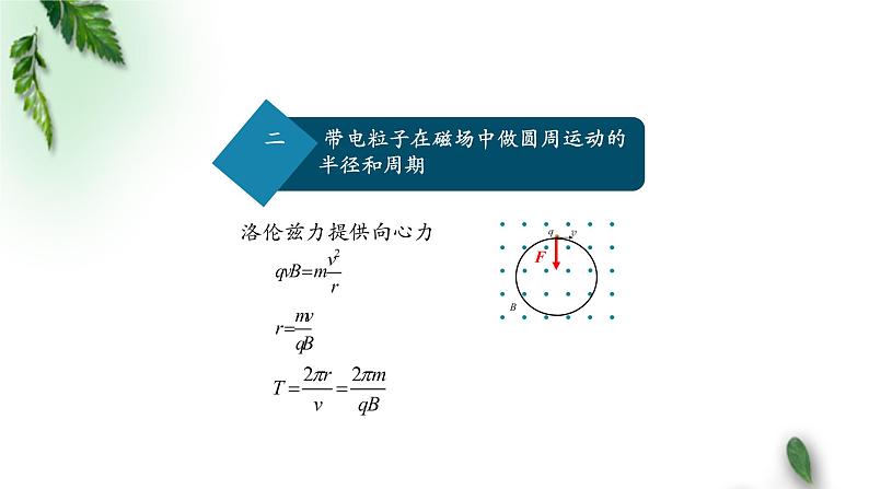 2022-2023年人教版(2019)新教材高中物理选择性必修2 第1章安培力与洛伦兹力第3节带电粒子在匀强磁场中的运动(第二课时)课件第4页