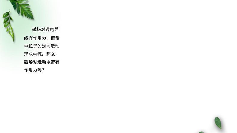 2022-2023年人教版(2019)新教材高中物理选择性必修2 第1章安培力与洛伦兹力第2节磁场对运动电荷的作用力(第一课时)课件02