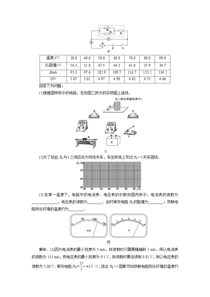 高考物理一轮复习课件+讲义  第11章 3 实验十二　传感器的简单使用03