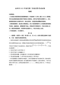 2023届湖南省永州市高三第二次适应性考试（二模）物理试题（解析版）
