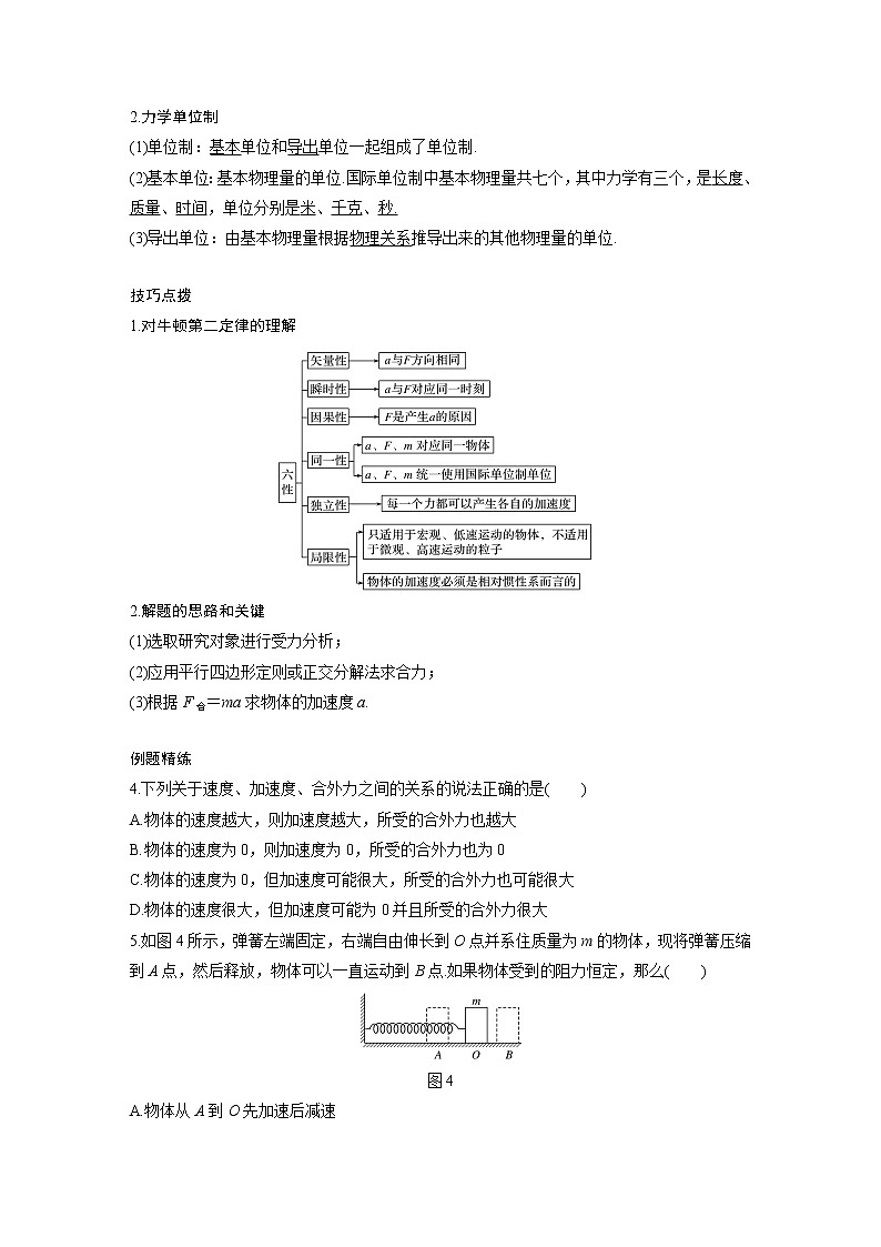 新课改-高中物理一轮复习(上) 05 C牛顿运动三定律 提升版(学生版)第3页