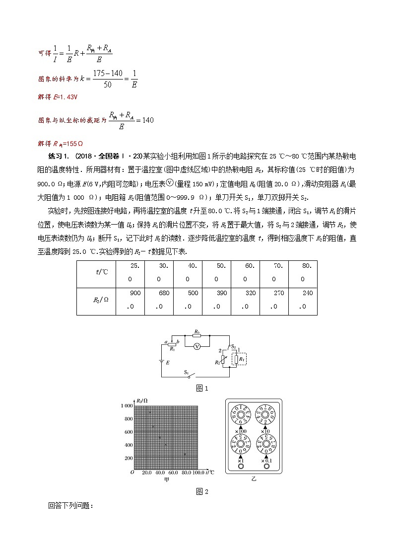 电学实验图象问题归纳解析--2023高考物理实验题技法(解析版)第3页