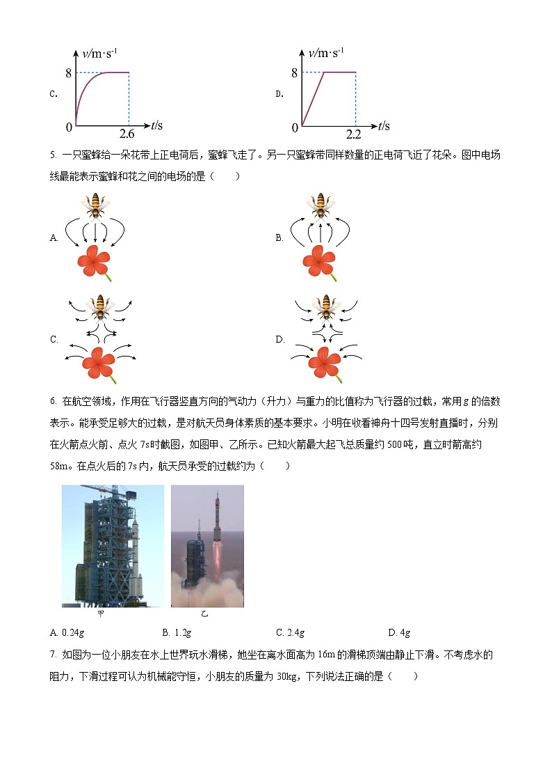 浙江省紹興市2021-2022學(xué)年高一（下）期末調(diào)測(cè)物理試題.無(wú)答案第2頁(yè)