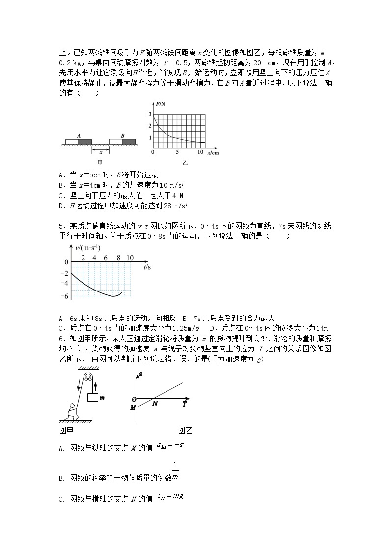 物理沪科版必修第一册 4.3牛顿第二定律作业(解析版)02