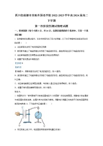 四川省成都市实验外国语学校2022-2023学年高二物理下学期第一次阶段测试试题（Word版附解析）