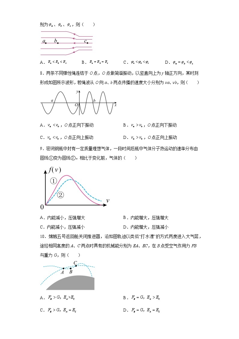 上海市徐汇区2023届高三下学期等级模拟质量调研（二模）物理试题（原卷+解析）02